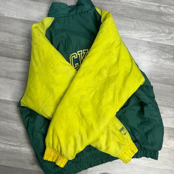 Vintage Green Bay Packers Puffer Jacket Game Day Logo 7 Size XL - Picture 5 of 11